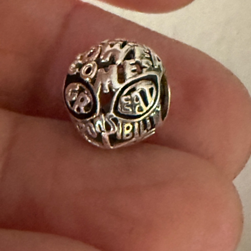 Marvel Silver Spiderweb Charm - image 2